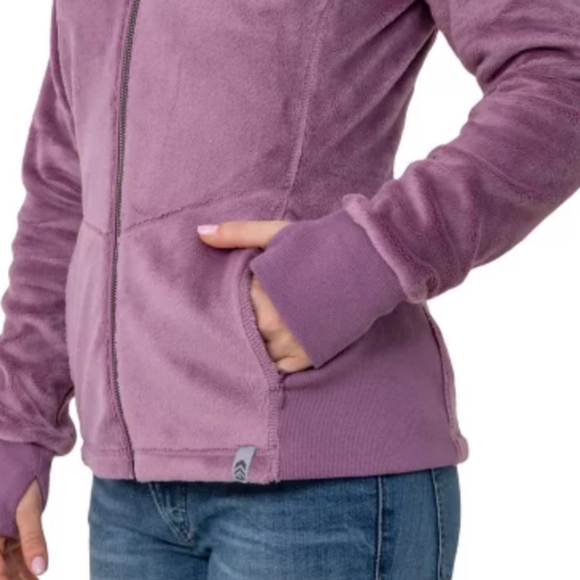 Free Country Women's Plush Butter Pile Jacket Plum Color Size XXL - Picture 2 of 8